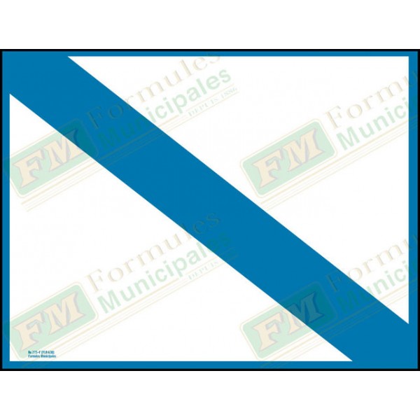 Bande et cadre bleu seulement pour permis ou certificat sur papier 16 millièmes pour imprimante (paquet de 25), FLA630/215F