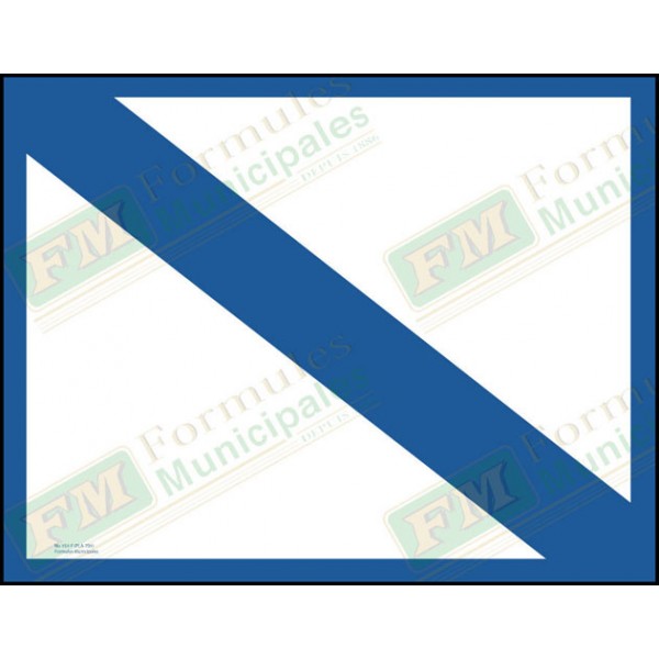 Bande et cadre bleu seulement pour permis ou certificat sur carton 21 millièmes pour imprimante (paquet de 25), FLA701/151F
